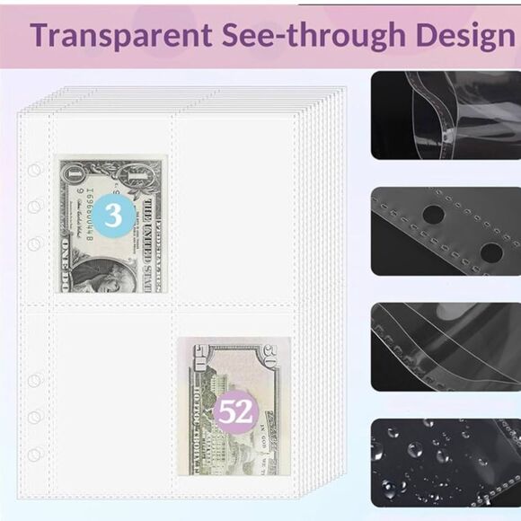 100 Envelopes Money Saving Challenge Binder, Easy And Fun Way To Save 5, 050, - Picture 5 of 6